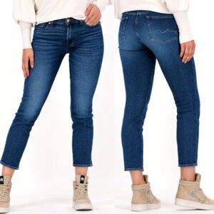 7 for All Man kind crop Roxanne skinny jeans size 29